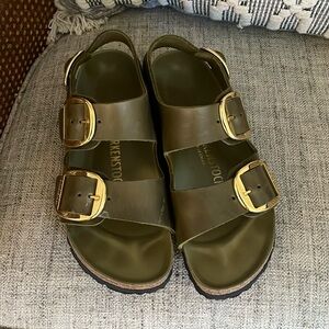 Birkenstock large buckle sandals